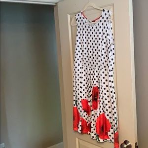 Polka dot floral dress